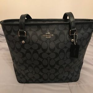Coach Purse! Authentic Black/Gray!